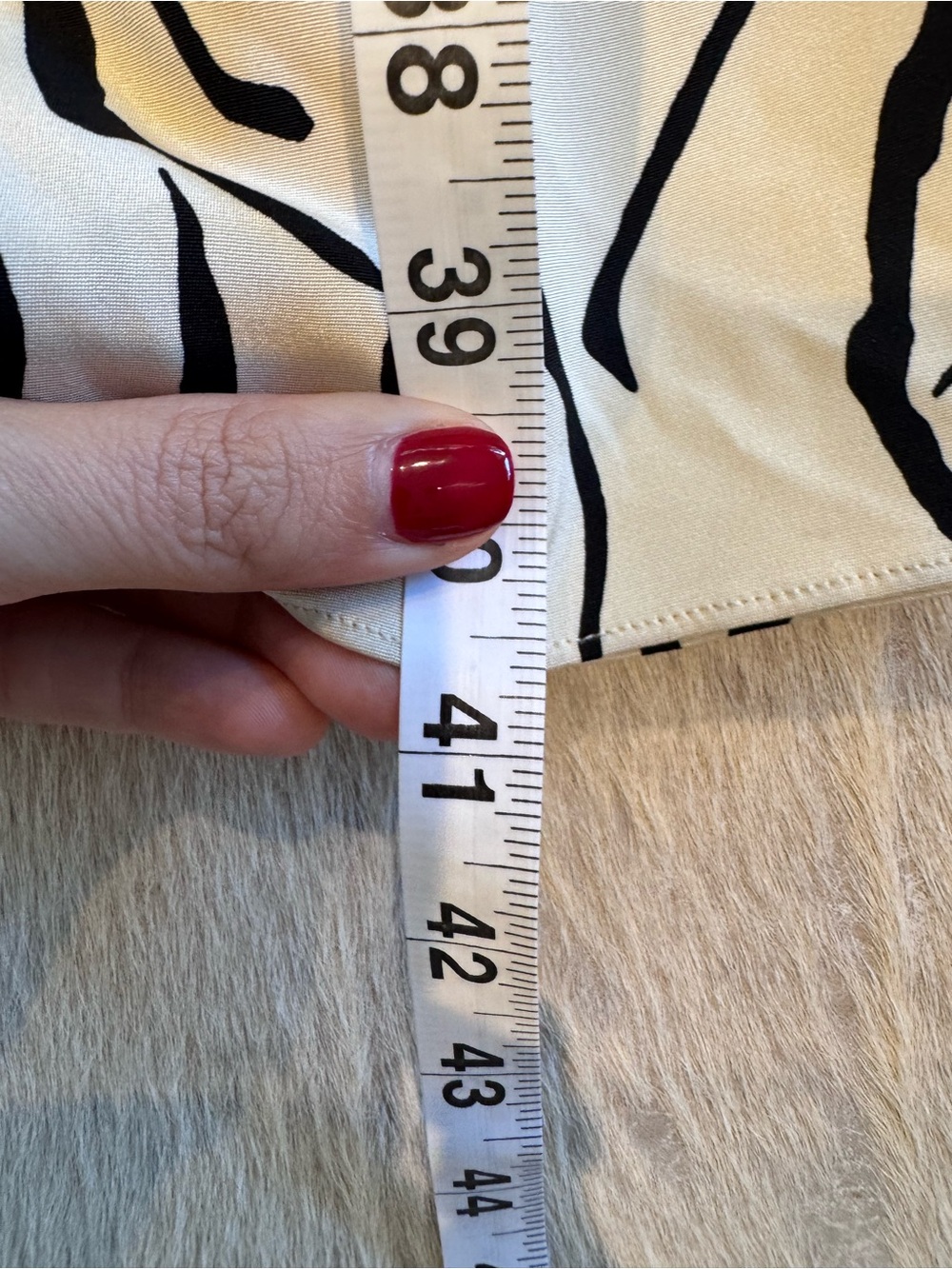 Elie Tahari 95% Silk Zebra Print Midi Dress Estimated Size 8 - Picture 8 of 10